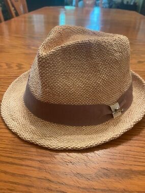 Tommy Bahama Tan Woven Straw Sun Hat